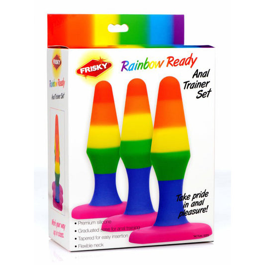 Frisky Rainbow Silicone Anal Trainer Set | 848518043900 | Available at EroticWarehouse.com