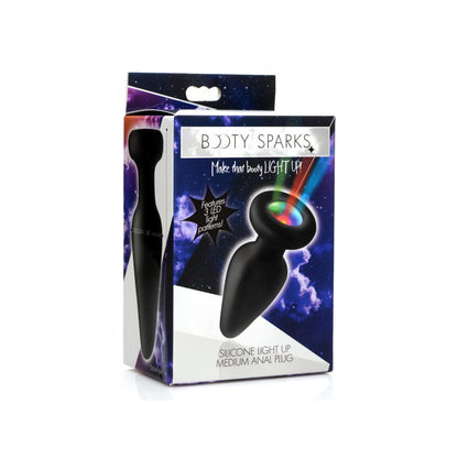 Booty Sparks Silicone Light-Up Medium Anal Plug | 848518044433 | Available at EroticWarehouse.com
