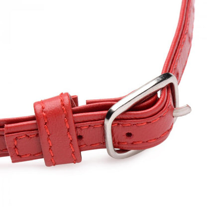 Master Series Slim Collar With O-Ring Red | 848518044570 | Available at EroticWarehouse.com