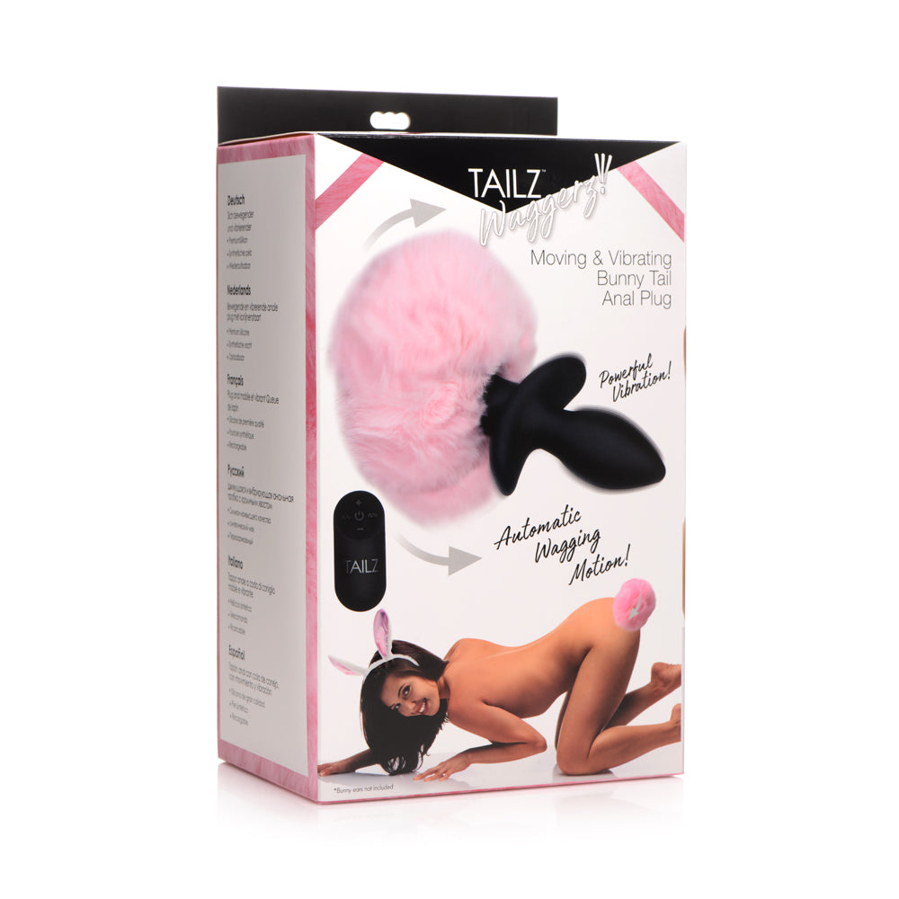 Tailz Moving & Vibrating Bunny Tail Anal Plug W/ Remote | 848518045034 | Available at EroticWarehouse.com