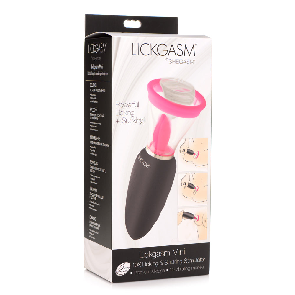 Shegasm Lickgasm Mini 10X Silicone Licking And Sucking Stimulator | 848518045140 | Available at EroticWarehouse.com