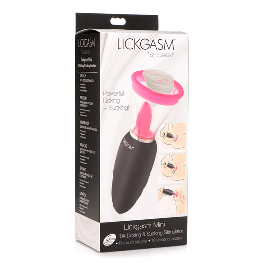 Shegasm Lickgasm Mini 10X Silicone Licking And Sucking Stimulator | 848518045140 | Available at EroticWarehouse.com