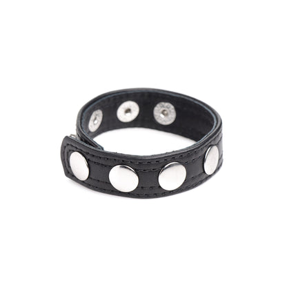 Strict Leather Cock Gear Leather Speed Snap Cock Ring Black | 848518045553 | Available at EroticWarehouse.com