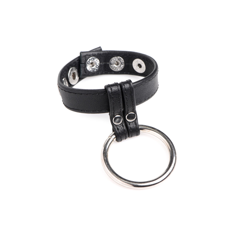 Strict Leather Cock Gear Leather And Steel Cock & Ball Ring | 848518045584 | Available at EroticWarehouse.com