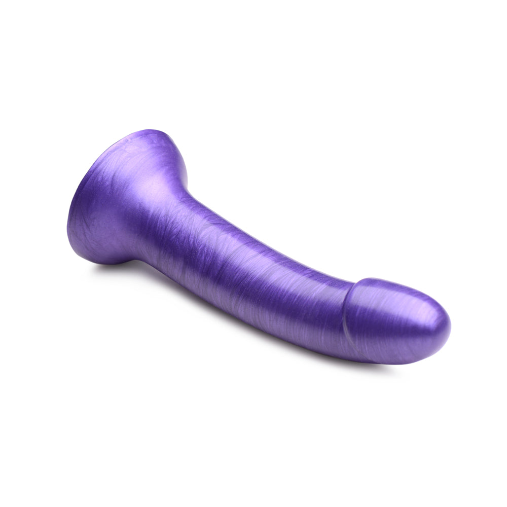 Strap U G-Tastic 7'' Metallic Silicone Dildo Purple | 848518045935 | Available at EroticWarehouse.com
