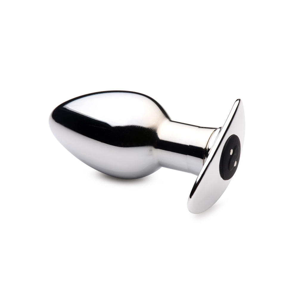Master Series Chrome Blast 7X Rechargeable Butt Plug W/ Remote Control Large | 848518045959 | Available at EroticWarehouse.com