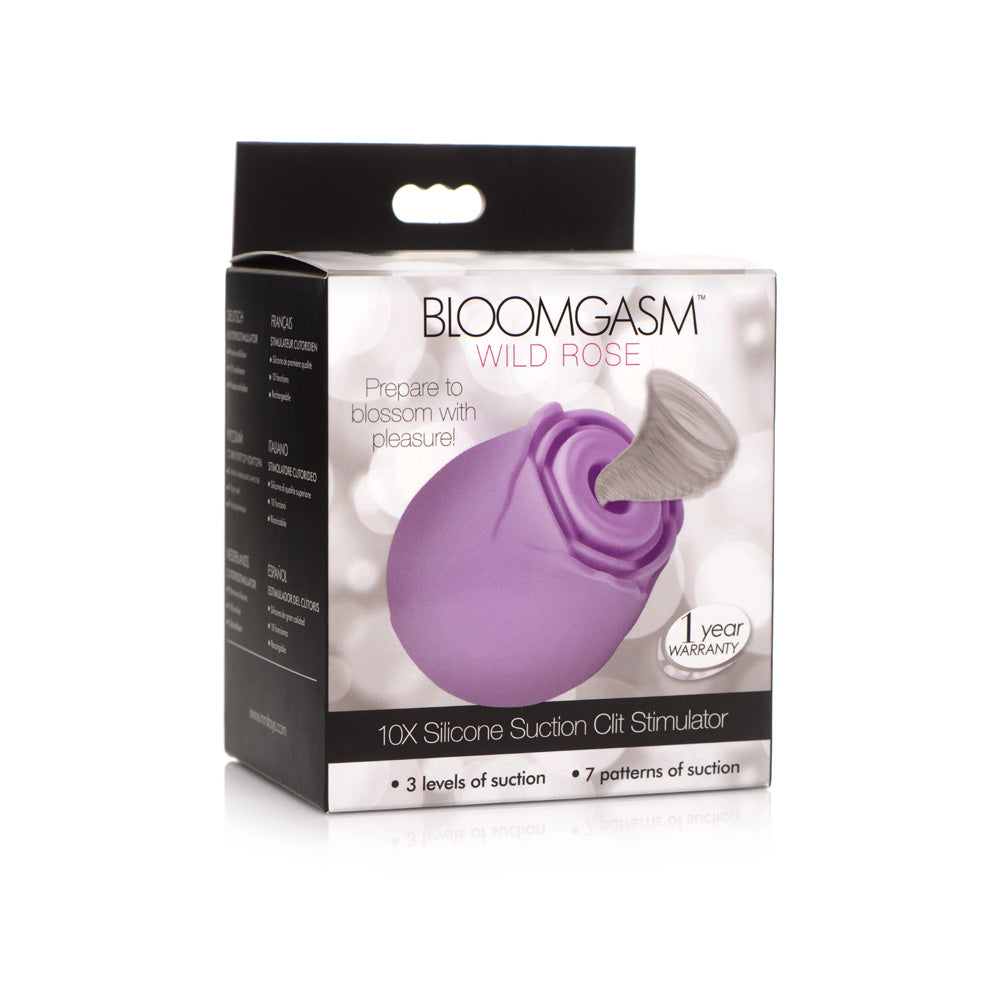 Bloomgasm Purple Rose 10X Suction Clit Stimulator | 848518046048 | Available at EroticWarehouse.com