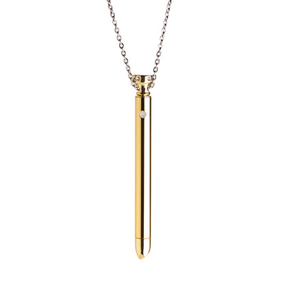 Charmed 7X Vibrating Necklace Gold | 848518046253 | Available at EroticWarehouse.com