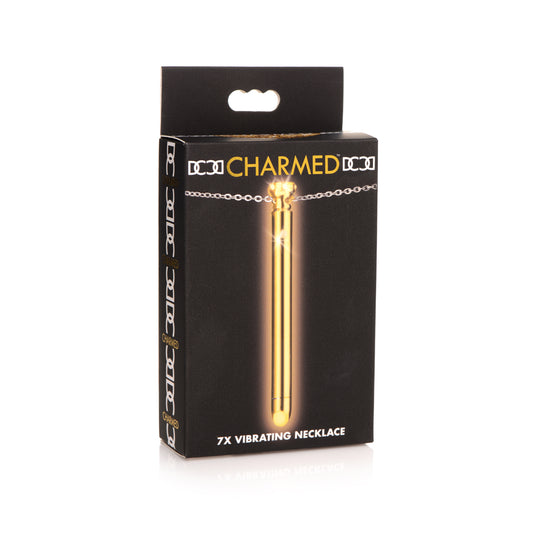 Charmed 7X Vibrating Necklace Gold | 848518046253 | Available at EroticWarehouse.com