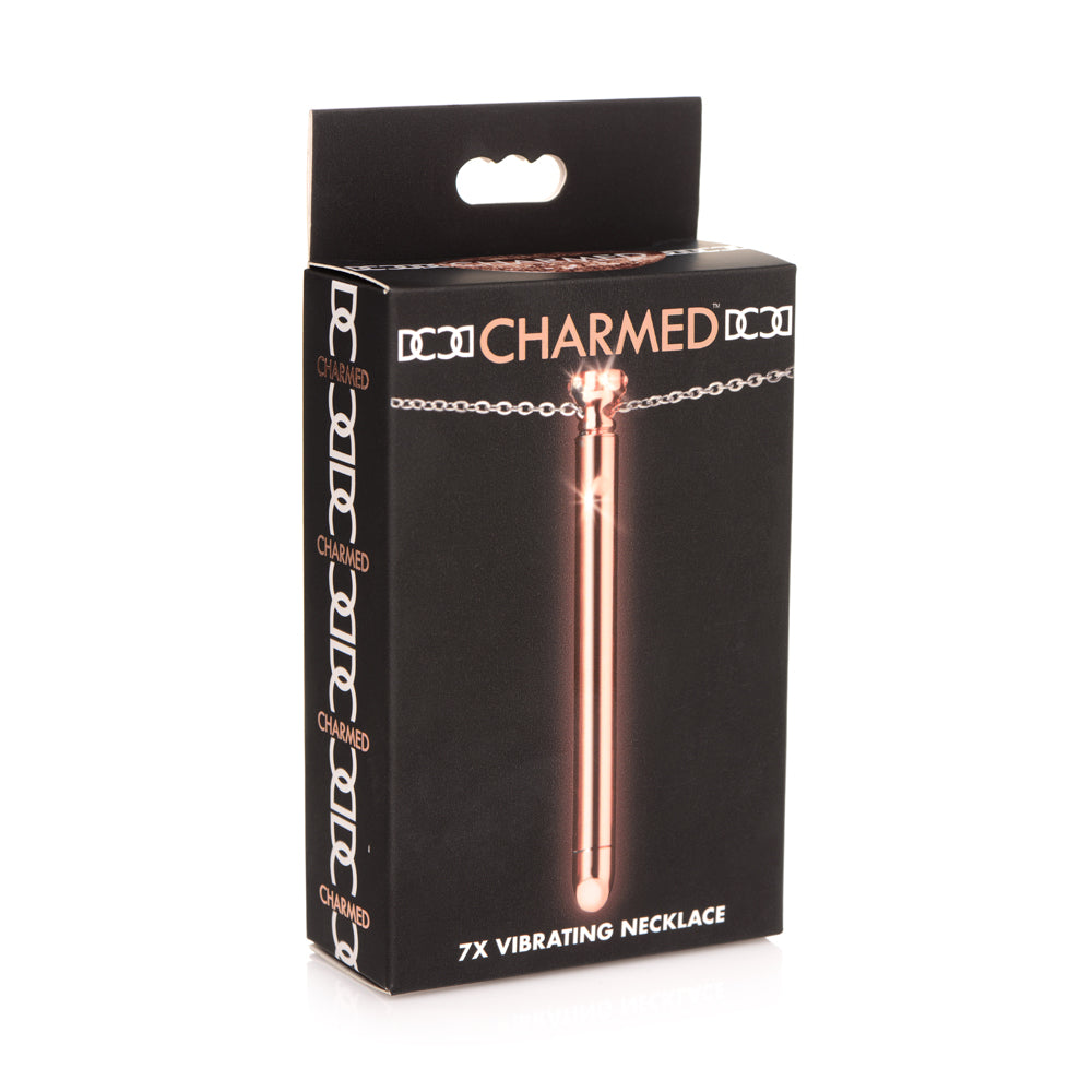 Charmed 7X Vibrating Necklace Rose Gold | 848518046260 | Available at EroticWarehouse.com