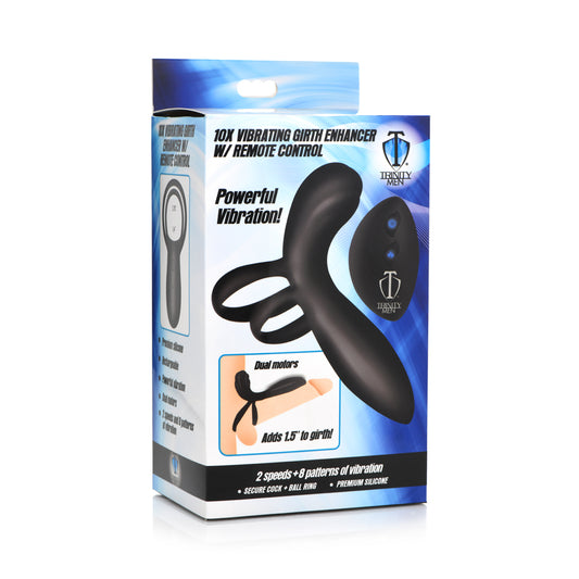 Trinity Men Silicone Vibrating Girth Enhancer W/ Remote Control | 848518046277 | Available at EroticWarehouse.com