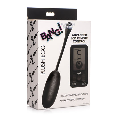 Bang! 25X Platinum Series Plush Egg With Digital Remote Control | 848518046369 | Available at EroticWarehouse.com