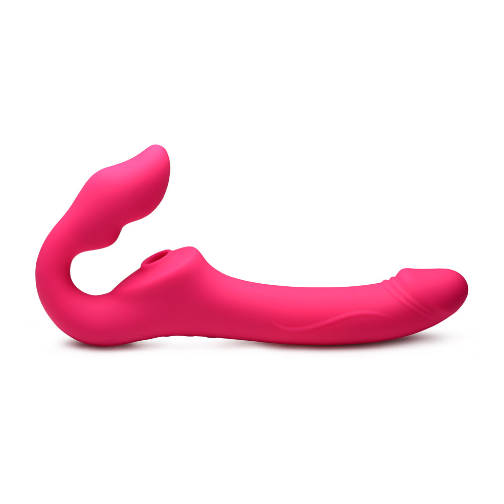 Strap U Mighty Licker Licking & Vibrating Strapless Strap-On W/ Remote | 848518046611 | Available at EroticWarehouse.com