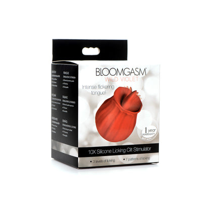Bloomgasm Wild Violet 10X Licking Stimulator Red | 848518046680 | Available at EroticWarehouse.com