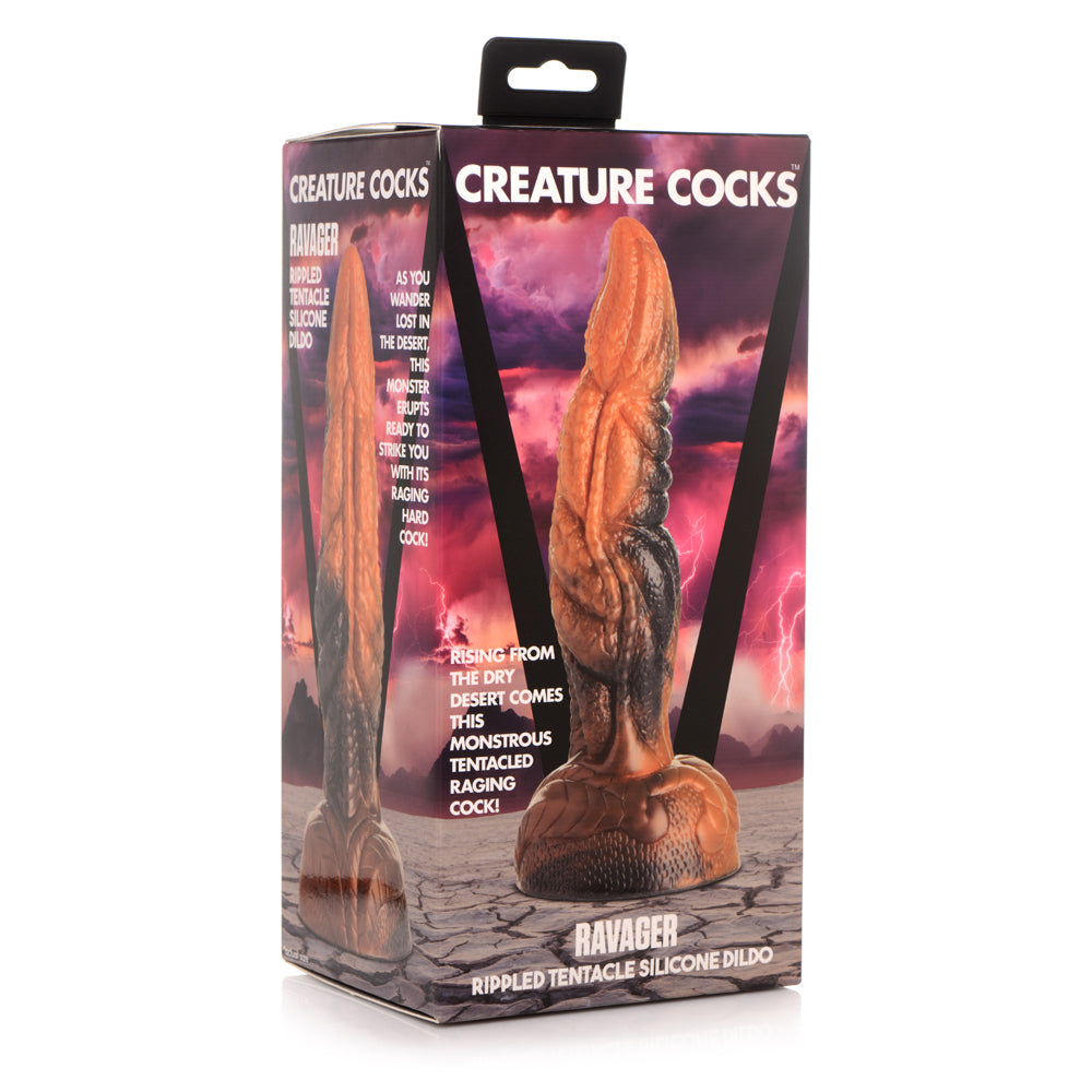 Creature Cocks Ravager Rippled Tentacle Silicone Dildo | 848518046703 | Available at EroticWarehouse.com