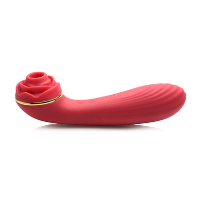 Bloomgasm Passion Petals 10X Silicone Suction Rose Vibrator Red | 848518046741 | Available at EroticWarehouse.com