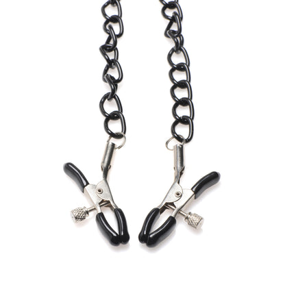 Master Series Collared Temptress Collar With Nipple Clamps | 848518046857 | Available at EroticWarehouse.com