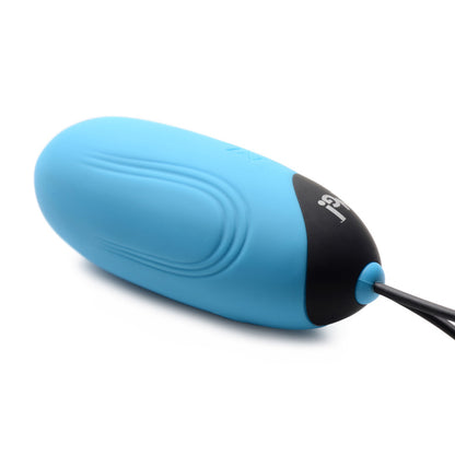 Bang! 28X Grooved Silicone Egg Blue | 848518047311 | Available at EroticWarehouse.com
