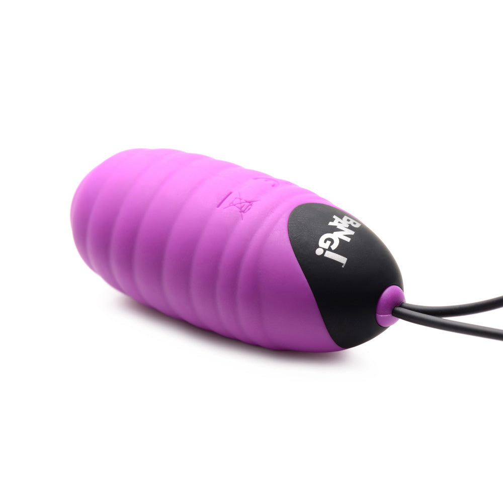 Bang! 28X Ribbed Silicone Egg Purple | 848518047335 | Available at EroticWarehouse.com