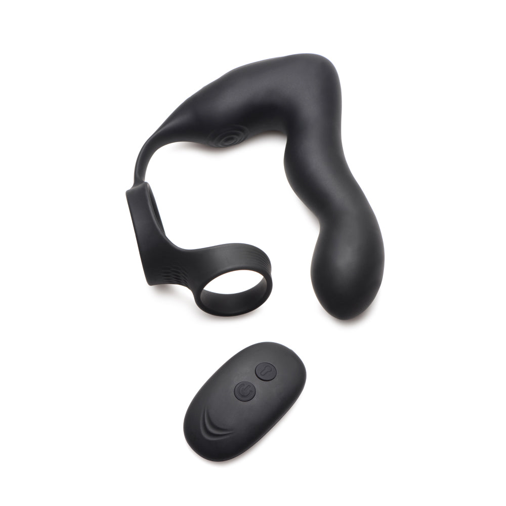 Swell Inflatable & 10X Vibrating Prostate Plug W/ Cock & Ball Ring & Remote | 848518047557 | Available at EroticWarehouse.com