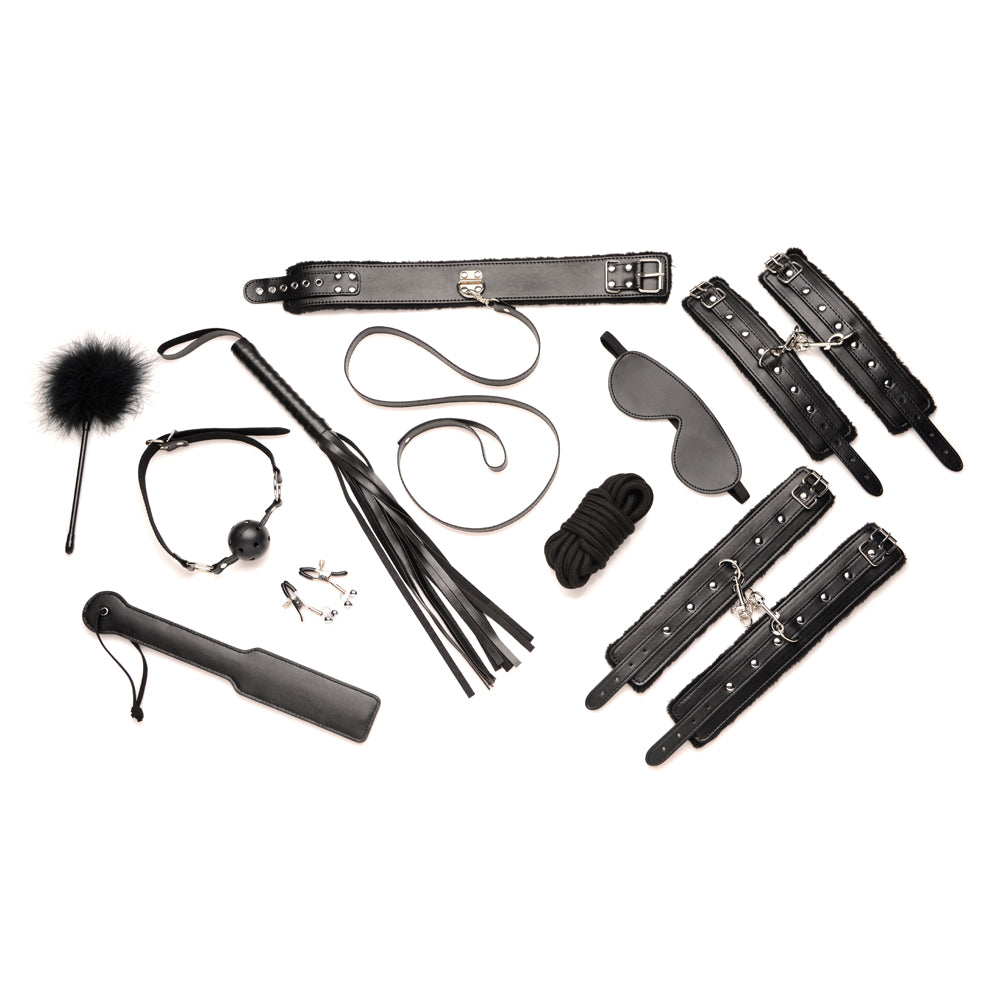 Master Series Hook Up 10 Piece Plush Bondage Set | 848518048004 | Available at EroticWarehouse.com