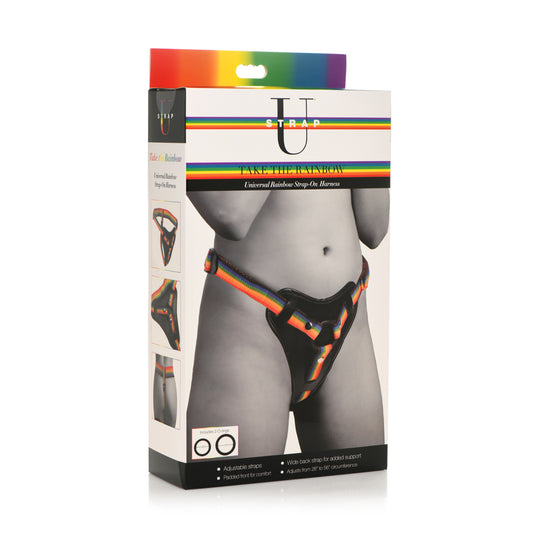 Strap U Take The Rainbow Universal Rainbow Harness | 848518048110 | Available at EroticWarehouse.com