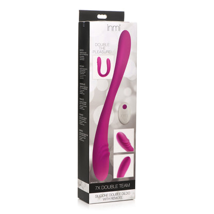 Inmi 7X Double Team Silicone Double Dildo W/ Remote | 848518048295 | Available at EroticWarehouse.com