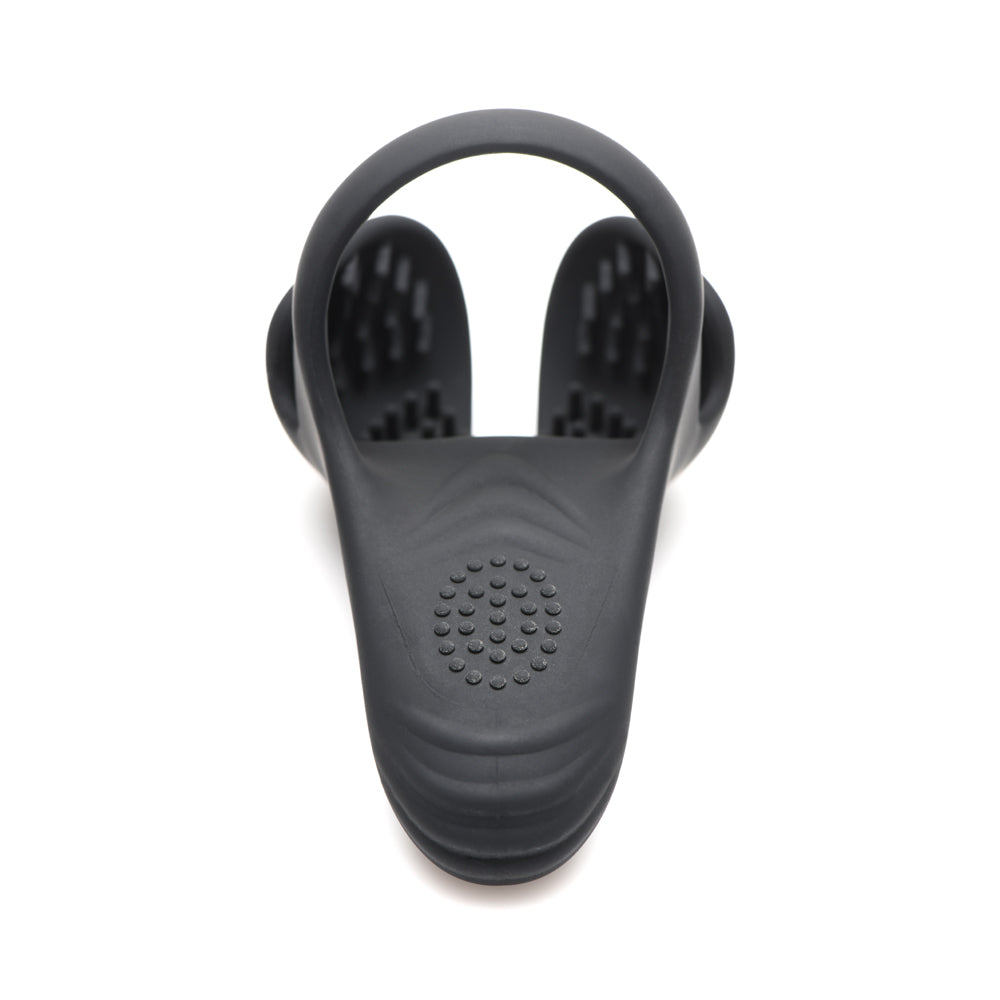 Trinity Men 10X Silicone Cock & Ball Ring W/ Taint Stim & Remote Control | 848518048899 | Available at EroticWarehouse.com