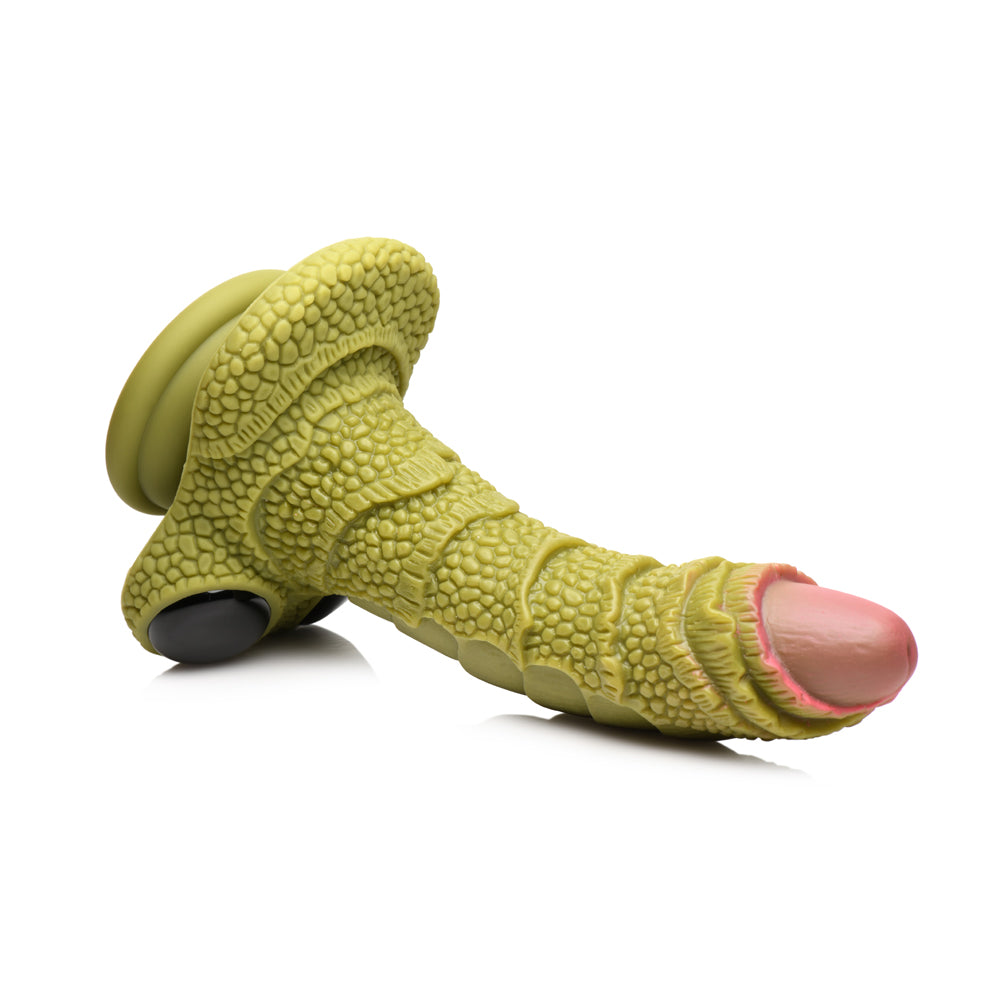 Creature Cocks Swamp Monster Green Scaly Silicone Dildo | 848518048905 | Available at EroticWarehouse.com