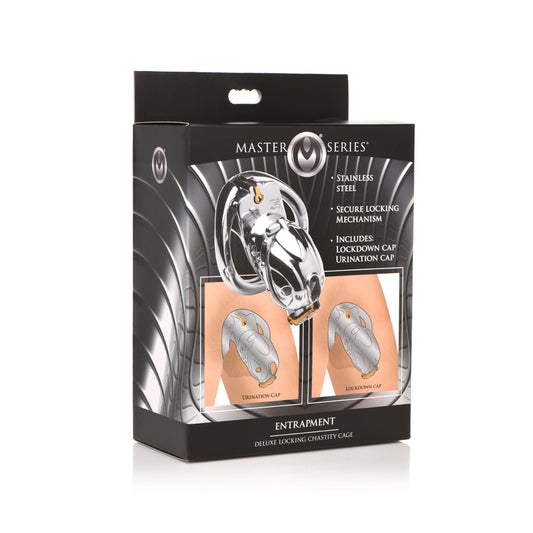 Master Series Deluxe Locking Chastity Cage | 848518048998 | Available at EroticWarehouse.com