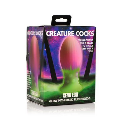 Creature Cocks Xeno Egg Glow In The Dark Silicone Egg | 848518049063 | Available at EroticWarehouse.com