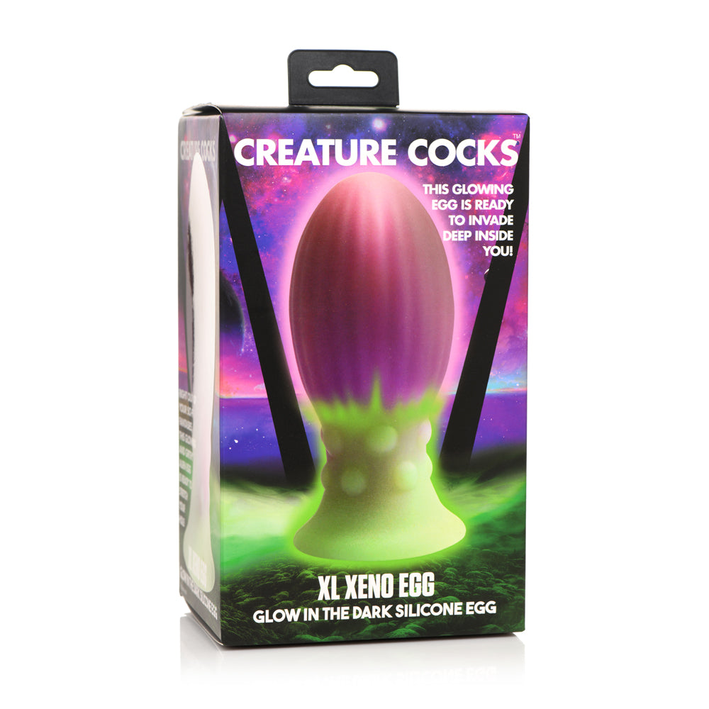 Creature Cocks Xl Xeno Egg Glow In The Dark Silicone Egg | 848518049070 | Available at EroticWarehouse.com