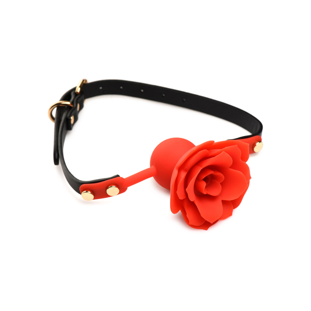 Master Series Blossom Gag Silicone Rose Gag | 848518049124 | Available at EroticWarehouse.com