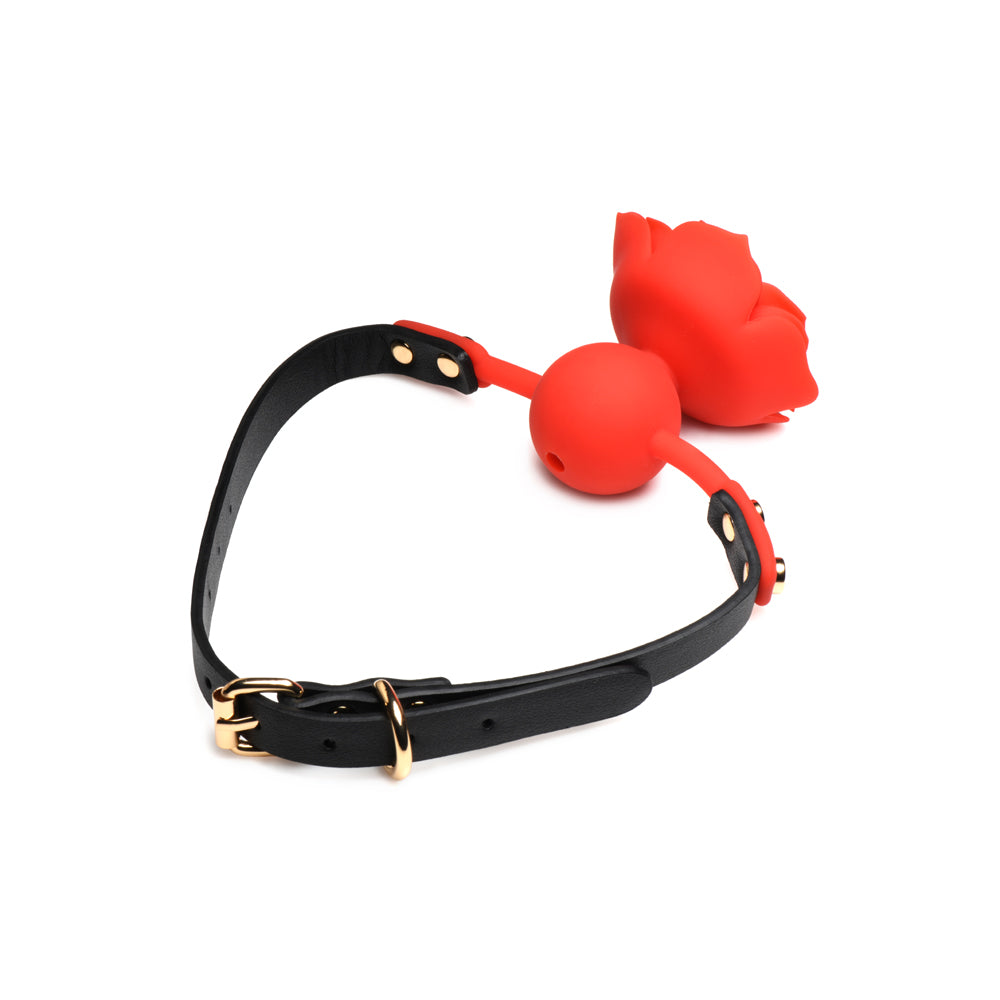 Master Series Blossom Gag Silicone Rose Gag | 848518049124 | Available at EroticWarehouse.com