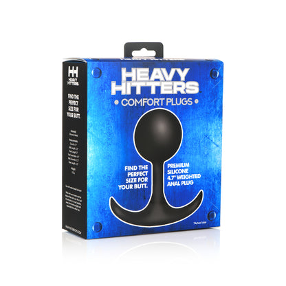 Heavy Hitters Comfort Plugs Premium Silicone 4.7'' Weighted Round Plug | 848518049179 | Available at EroticWarehouse.com