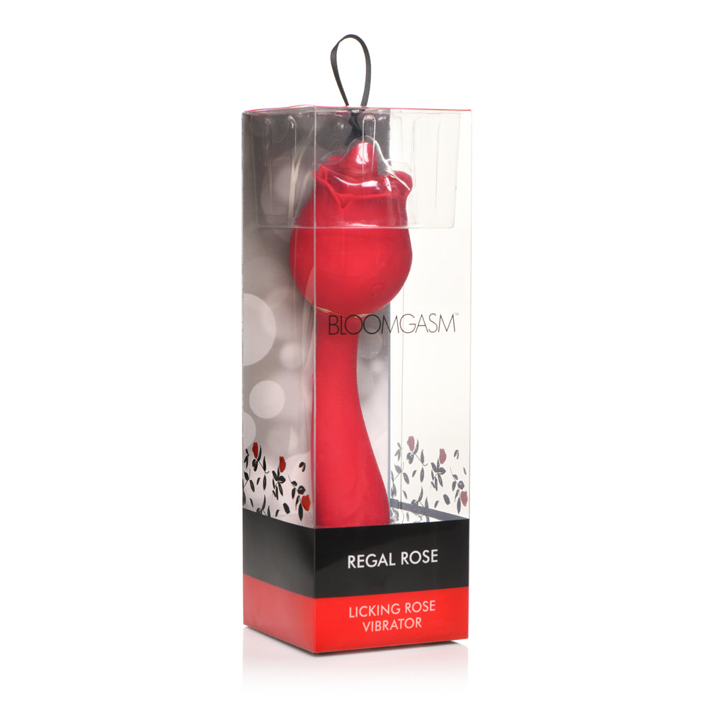 Bloomgasm Regal Rose Licking Rose Vibrator | 848518049292 | Available at EroticWarehouse.com