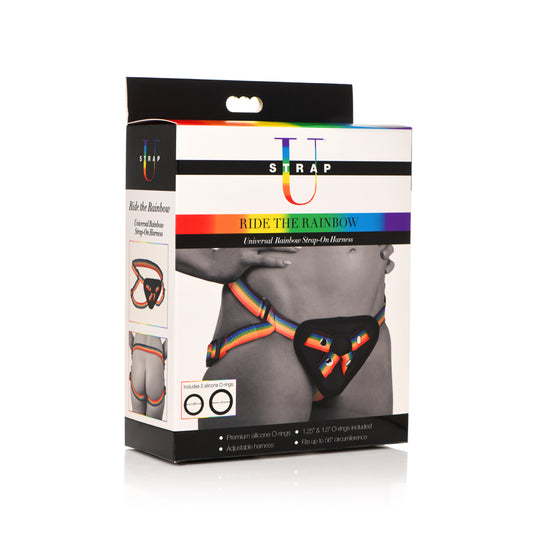 Strap U Ride The Rainbow Universal Rainbow Strap-On Harness | 848518049476 | Available at EroticWarehouse.com