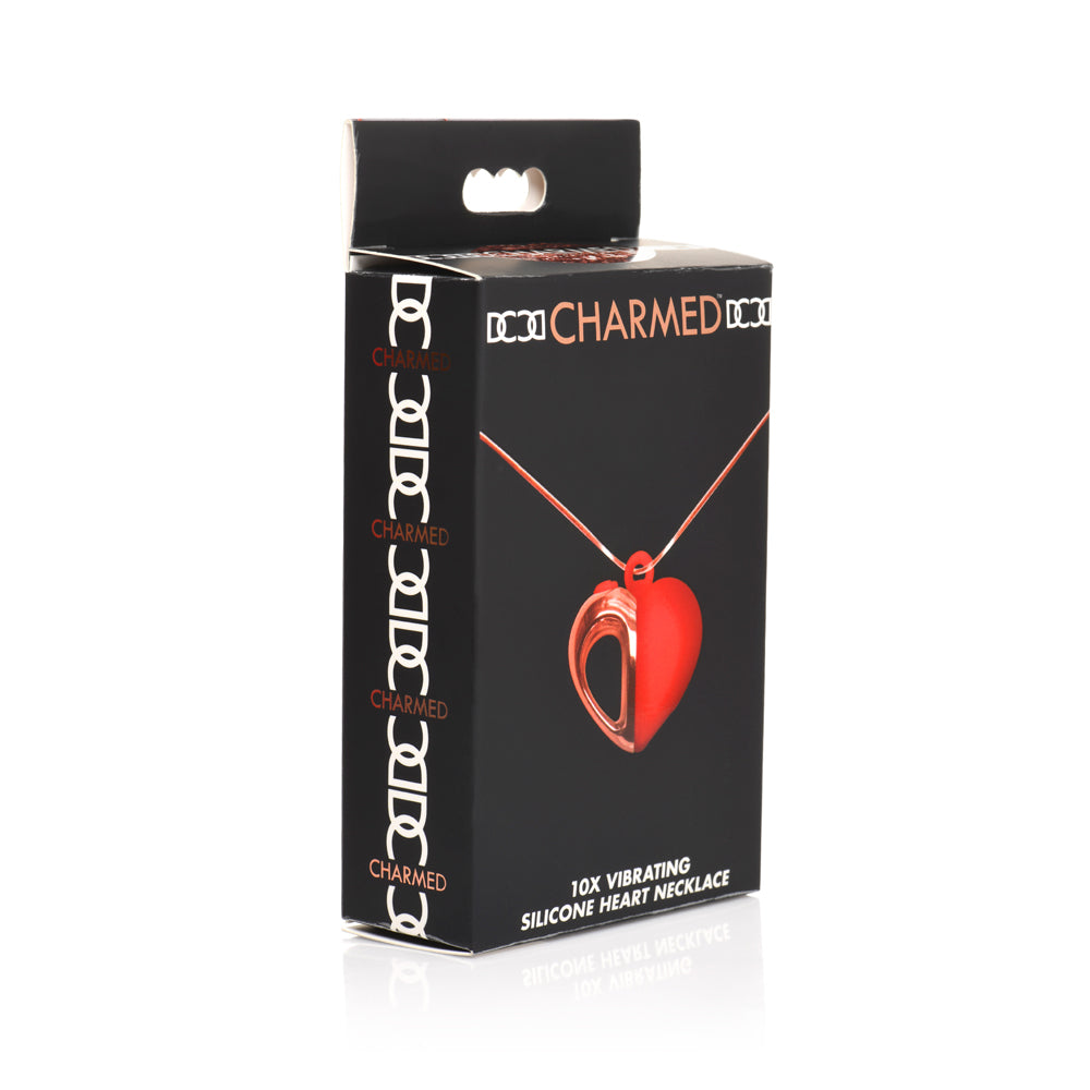 Charmed 10X Vibrating Silicone Heart Necklace | 848518049919 | Available at EroticWarehouse.com