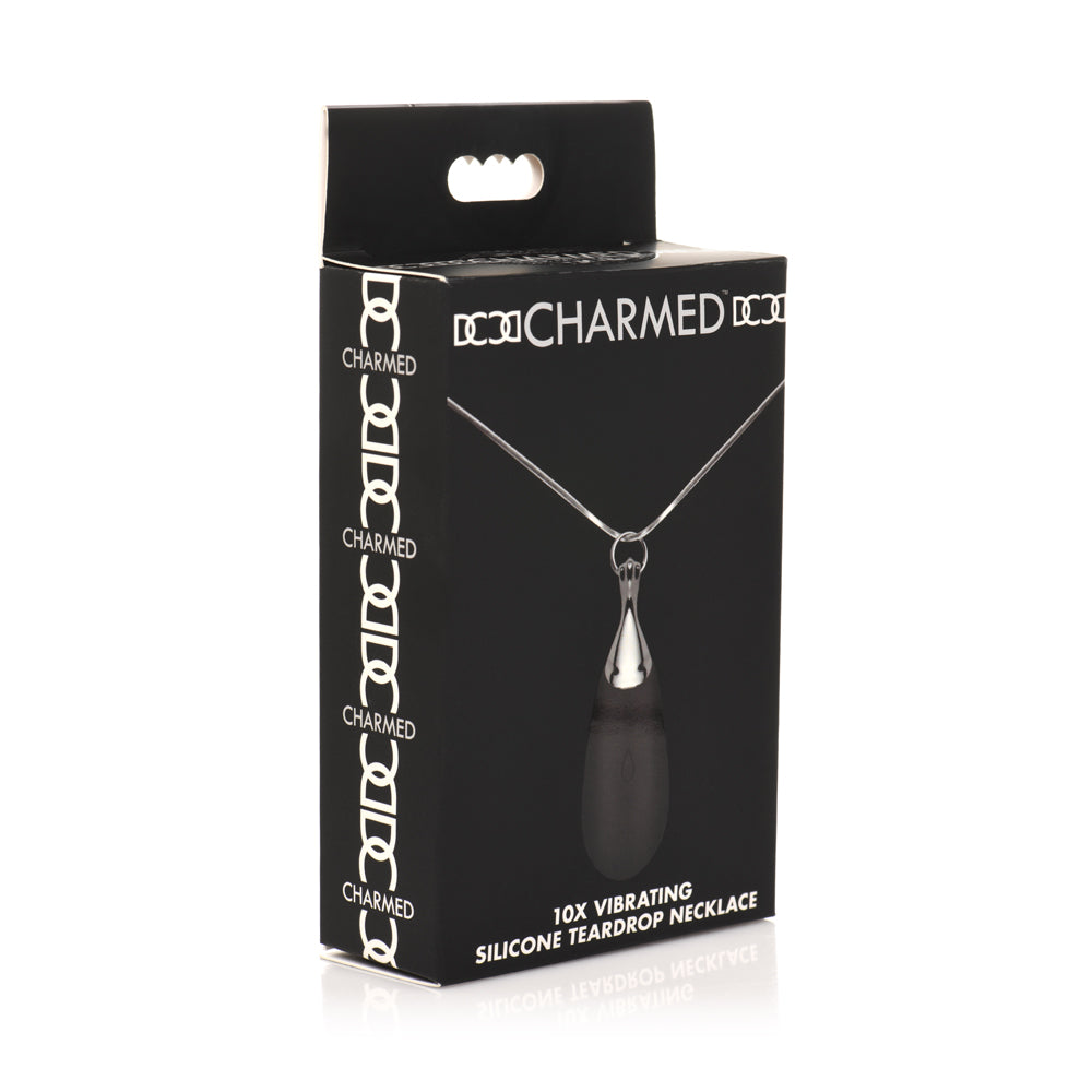 Charmed 10X Vibrating Silicone Teardrop Necklace | 848518049926 | Available at EroticWarehouse.com