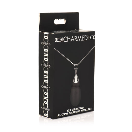 Charmed 10X Vibrating Silicone Teardrop Necklace | 848518049926 | Available at EroticWarehouse.com