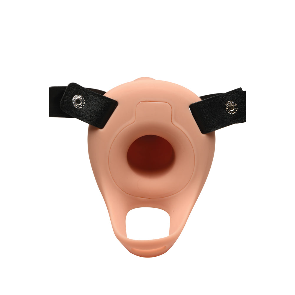 Size Matters 28X Realistic Vibrating Silicone Penis Sheath W/ 2" Tip & Remote Light | 848518050489 | Available at EroticWarehouse.com