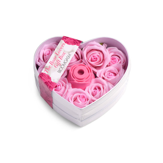 Bloomgasm Sucking Rose Heart Box Pink | 848518051226 | Available at EroticWarehouse.com