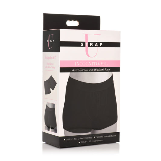 Strap U Incognito Boxer Style Harness W/ Hidden O-Ring Ml | 848518051455 | Available at EroticWarehouse.com