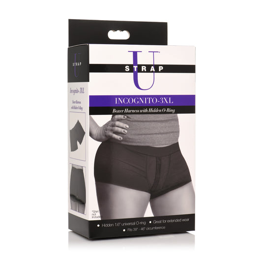 Strap U Incognito Boxer Style Harness W/ Hidden O-Ring 3Xl | 848518051486 | Available at EroticWarehouse.com