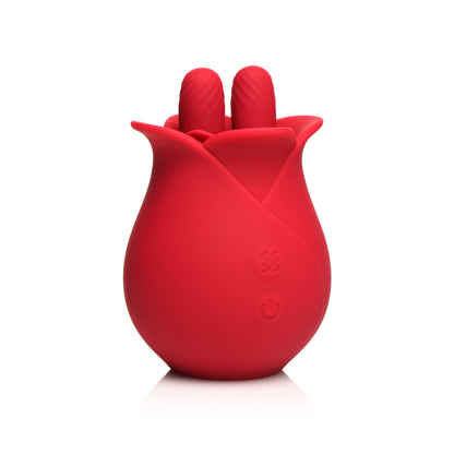 Bloomgasm Rose Fondle 10X Massaging Rose Silicone Clit Stimulators | 848518051677 | Available at EroticWarehouse.com