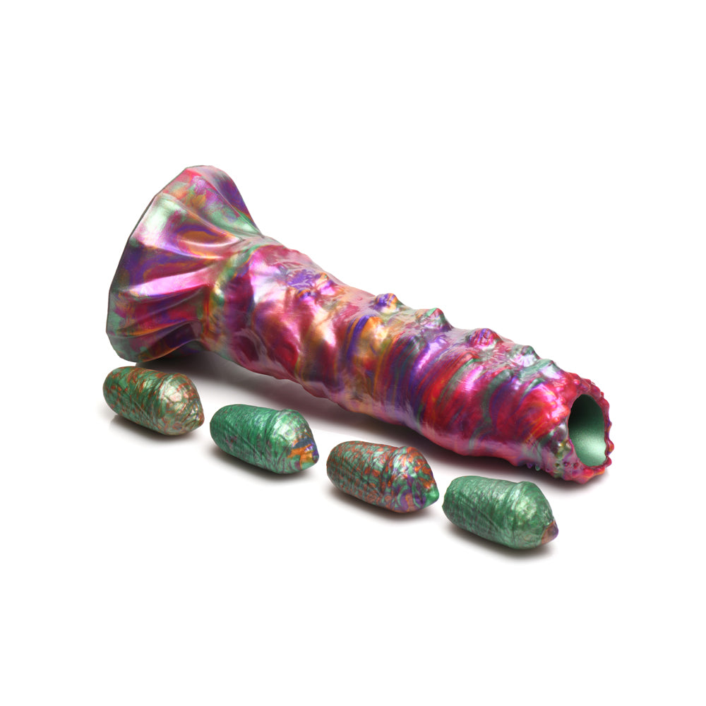 Creature Cocks Larva Silicone Ovipositor Dildo W/ Eggs | 848518052001 | Available at EroticWarehouse.com