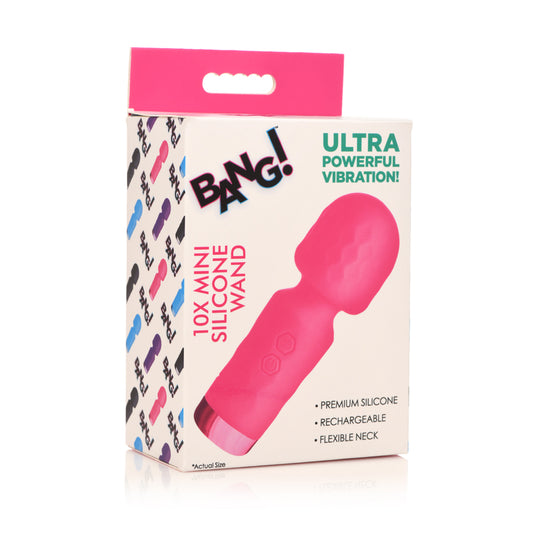 Bang! 10X Mini Silicone Wand Pink | 848518052131 | Available at EroticWarehouse.com