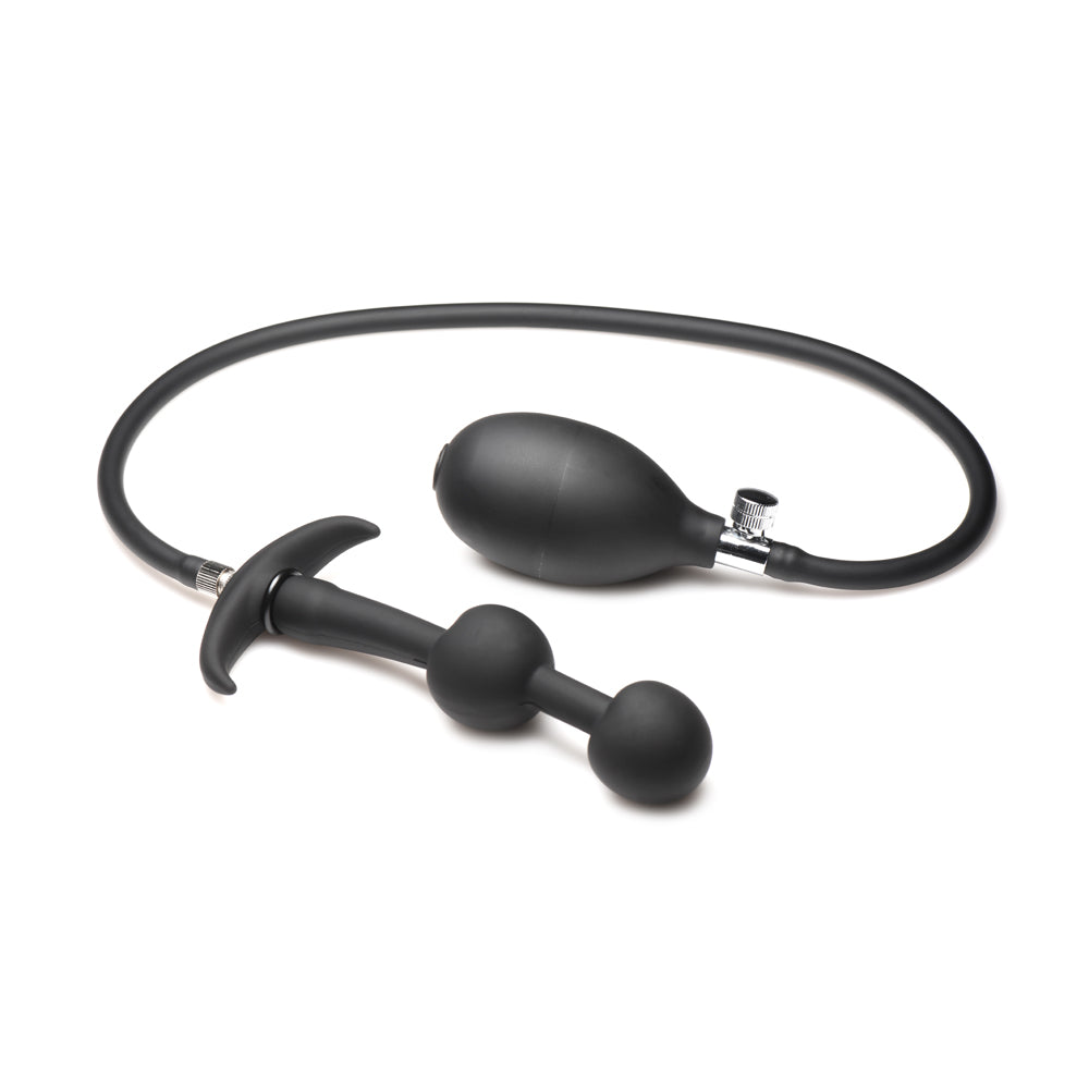 Master Series Ass Rattler Weighted Inflatable Silicone Anal Plug | 848518052360 | Available at EroticWarehouse.com