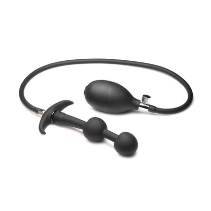 Master Series Ass Rattler Weighted Inflatable Silicone Anal Plug | 848518052360 | Available at EroticWarehouse.com