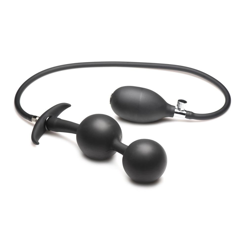 Master Series Ass Rattler Weighted Inflatable Silicone Anal Plug | 848518052360 | Available at EroticWarehouse.com